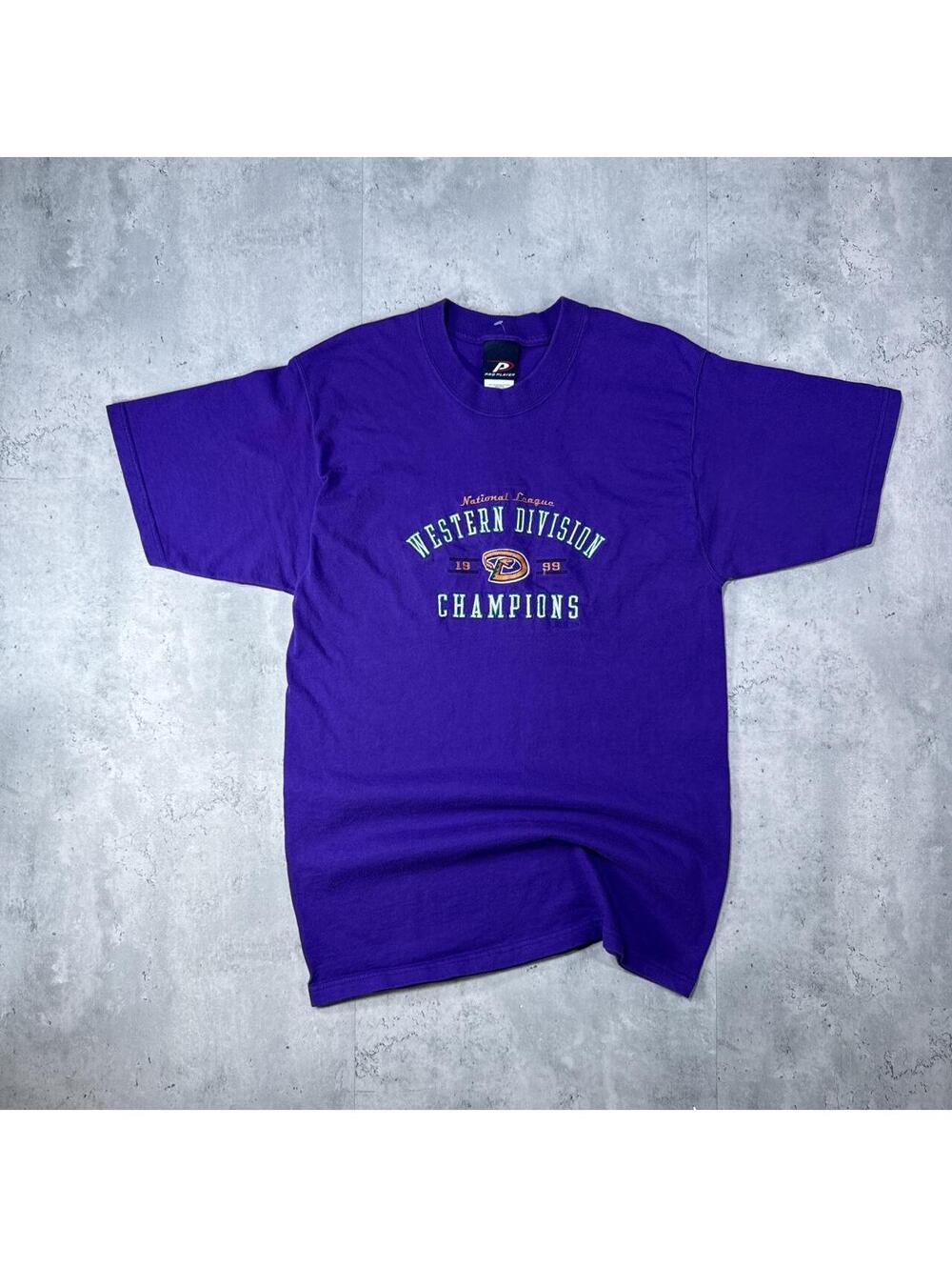 Y2K Arizona Diamond Backs 00s MLB Purple T shirt